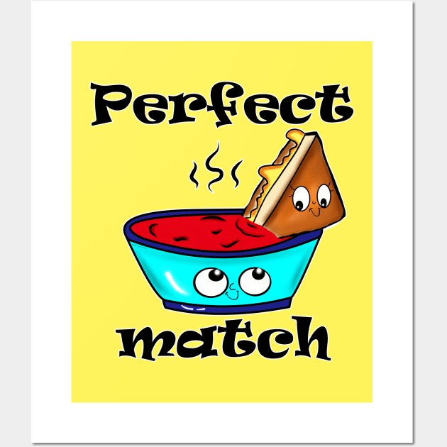 Perfect Match Wall Art by DitzyDonutsDesigns